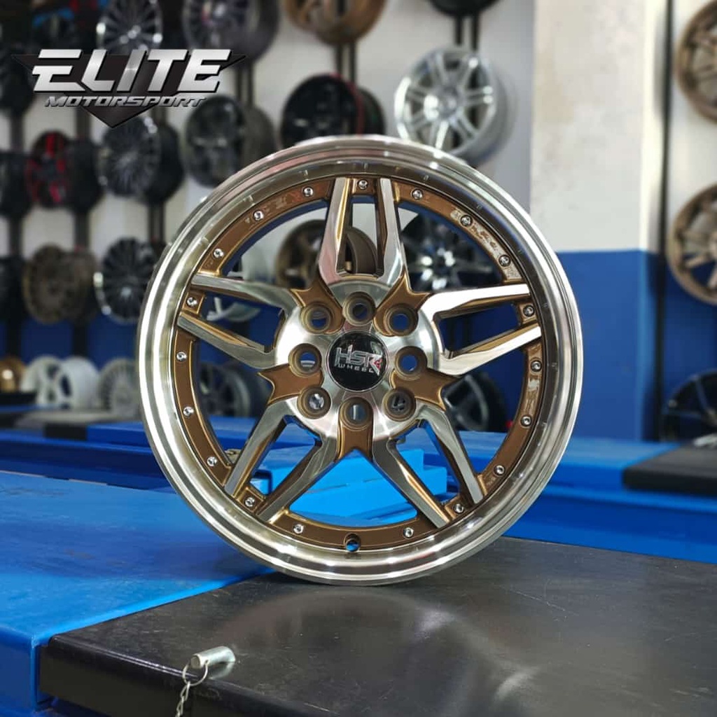 Velg HSR Untuk Mobil Brio Mobilio Avanza Ring 15x7 Lubang 4 Velg HSR