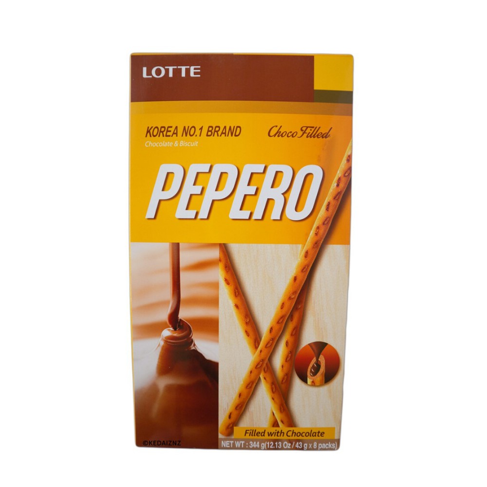 

Lotte Pepero Filled With Chocolate 344gr Biskuit Stik Isi Cokelat
