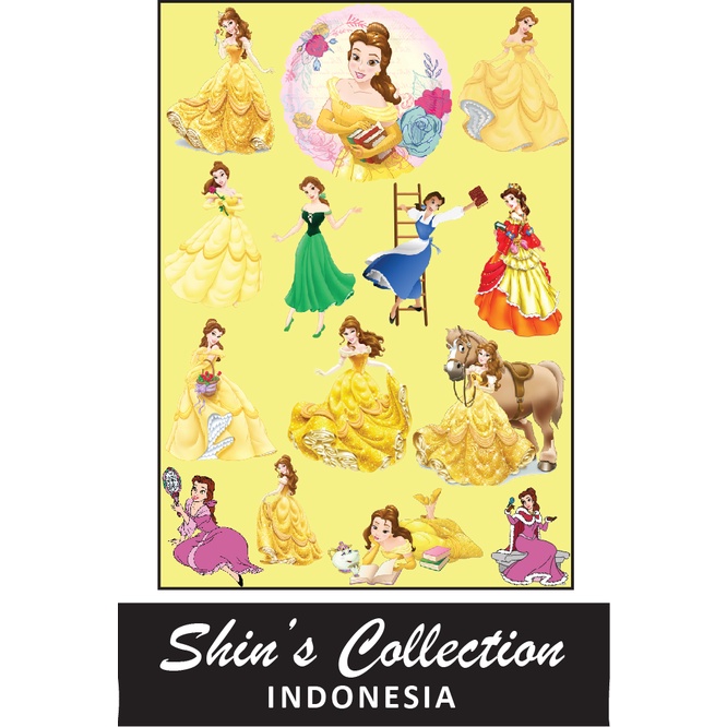 

Sticker stiker murah anti air Princess Belle 1 pc