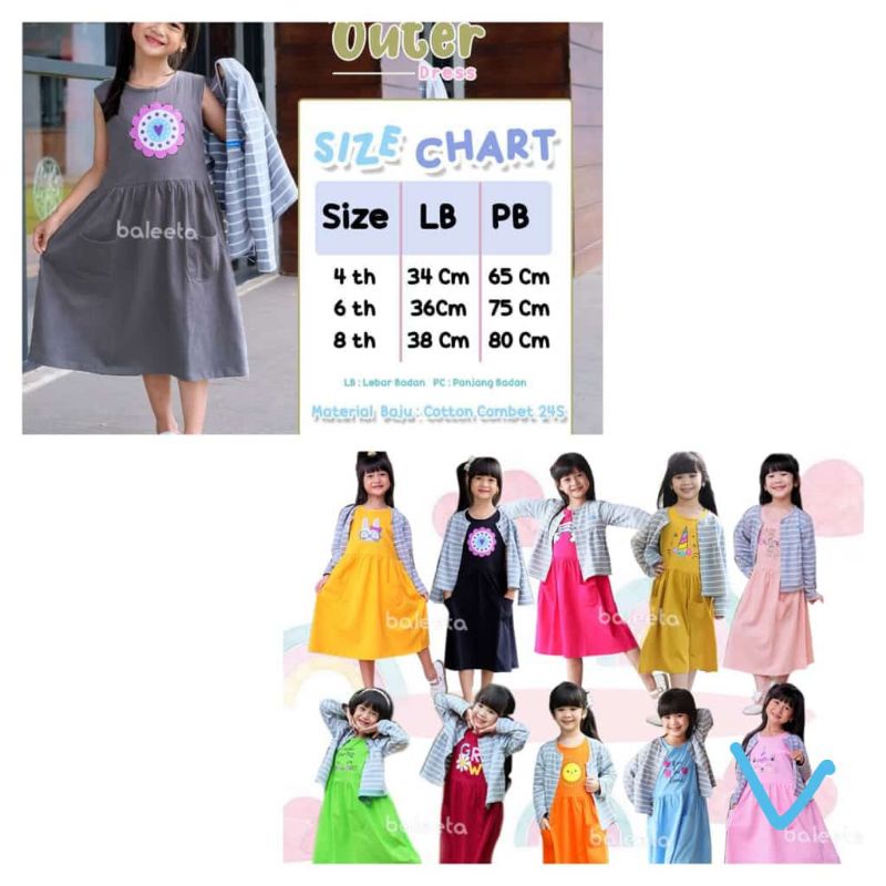 outer dress by Baleeta / dress balita/ dress anak