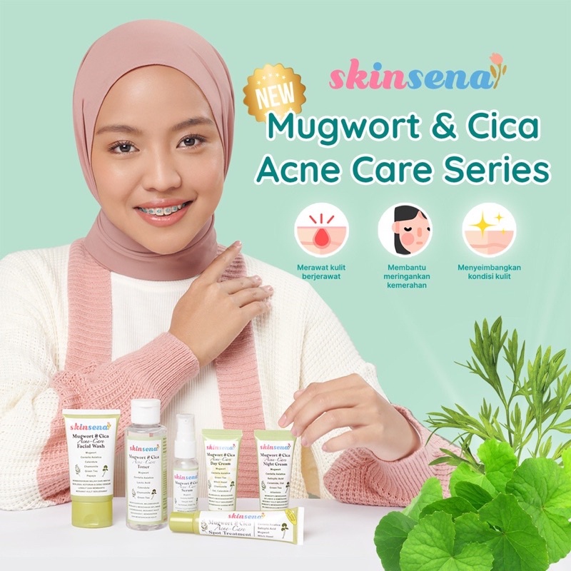 Skinsena Acne Series•Skinsena Mugwort & Cica Acne-Care•Skinsena Acne Serum•Toner Acne•Acne Spot Trea