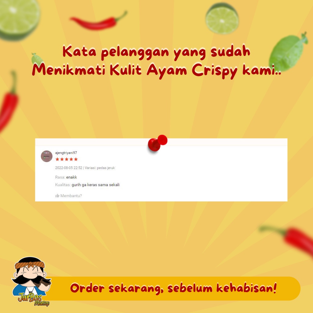 Kulit Ayam Crispy Rasa Original Juragan Basreng 250gr Makanan Ringan