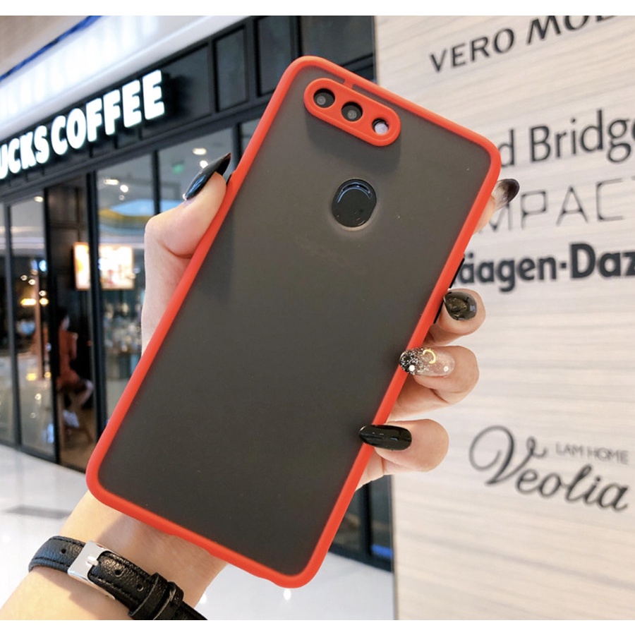 Oppo F9  Frosted camera case cover dove