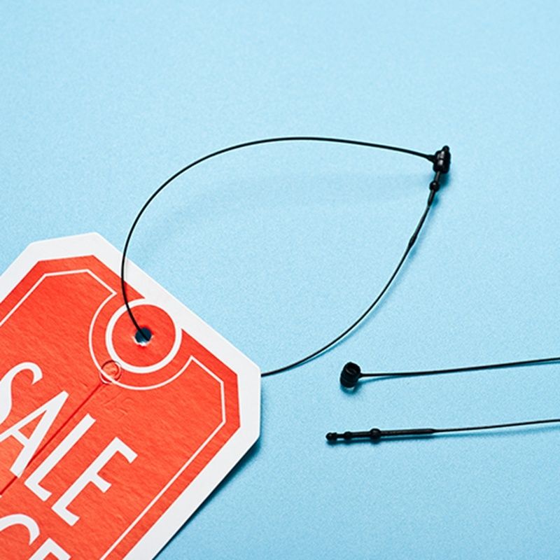 Gantungan label merk lock pin plastik