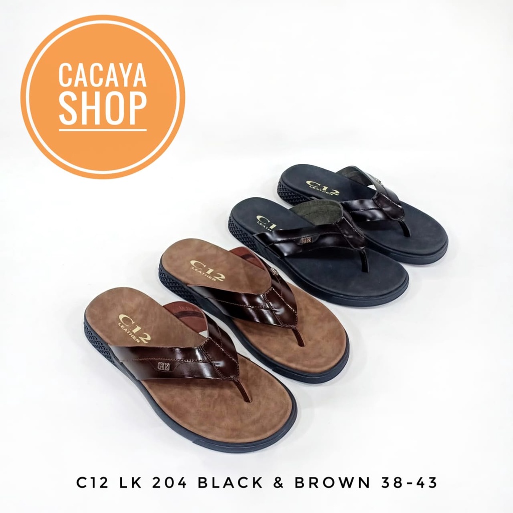 SANDAL SEPATU PRIA C12 LK 204 CACAYA