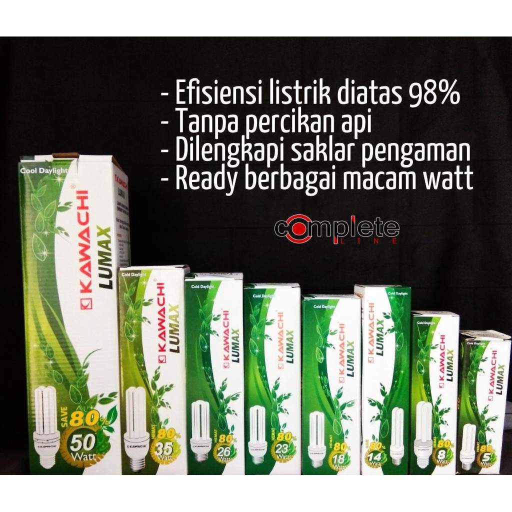 LAMPU KAWACHI LUMAX cold daylight 45 watt