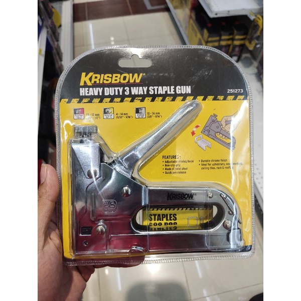 

Krisbow/maxbuilt heavy duty staple gun/stapler gun/staples gun