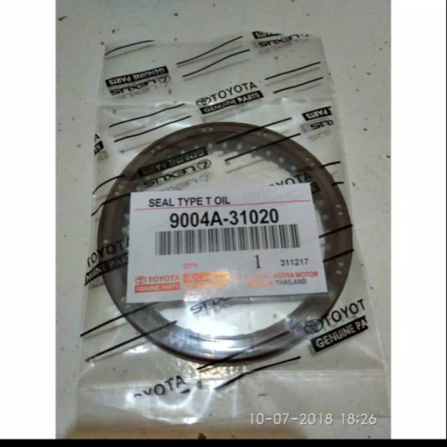 Oil seal seal kruk as crank shaft belakang avanza xenia