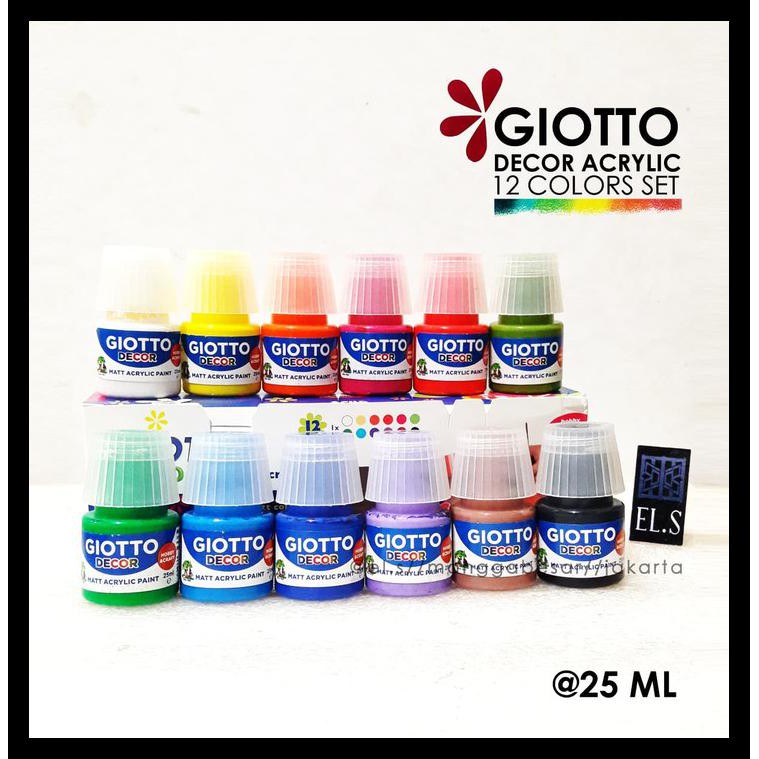 

Terlaris Giotto Decor Acrylic Set 12 Warna 25 Ml - Cat Acrylic