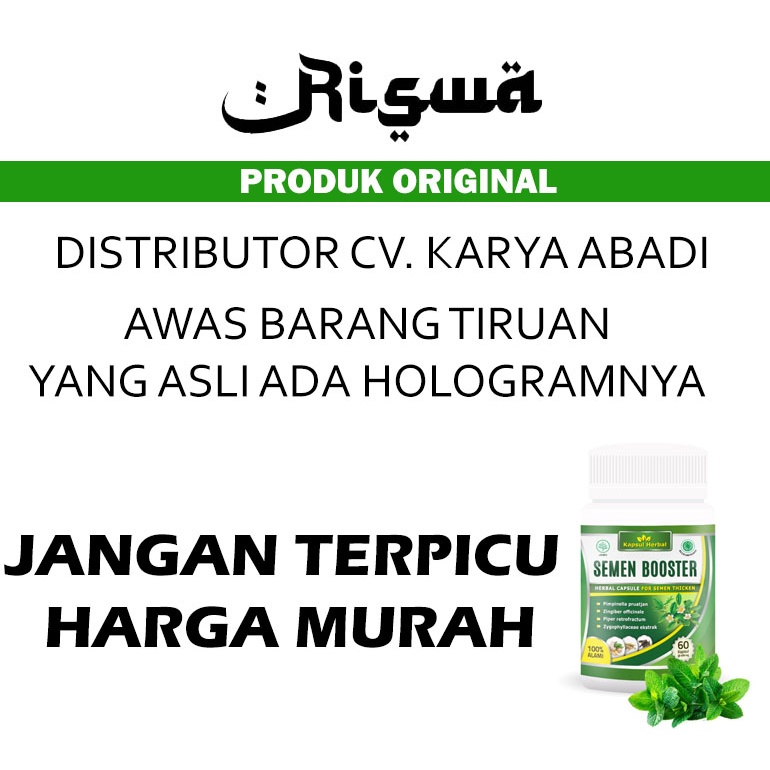 Obat Penyubur Sperma Pria Pengental Penambah Kental Memperbanyak Mani Semen Booster Anti Encer Original