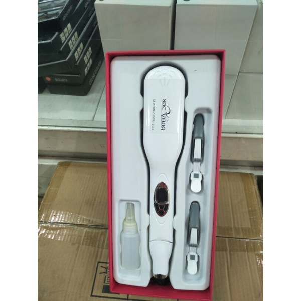 Import Steam Hair Straightener Brush Titanium Ceramic Flat Iron Professional Electric /Hair Steam/Catokan Untuk Rambut Yang Tipis/Catokan Untuk Rambut Tipis Agar Mengembang Bervolume