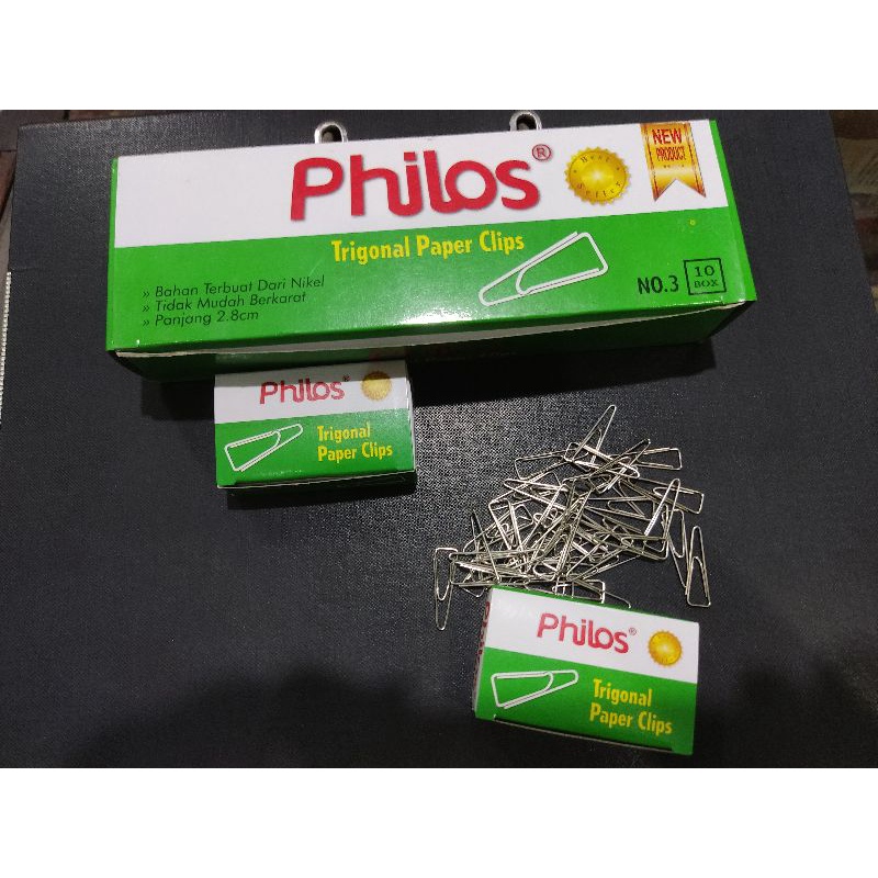 

PH-310 Trigonal Paper Clips No. 3 Atom / Klip Kertas