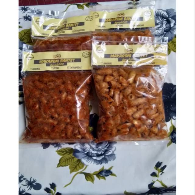 

Makroni bantet revolution, pedas asli Tasikmalaya varian pedas / biasa