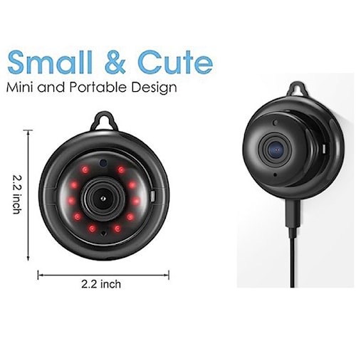 CCTV Kamera Mini Pengintai Wireless WIFI Ip Camera Image Voice Recorder HD 1080P - Aplikasi V380 Slo