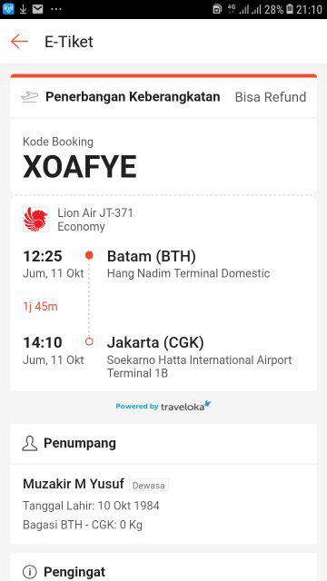Tiket Pesawat Domestik & Internasional