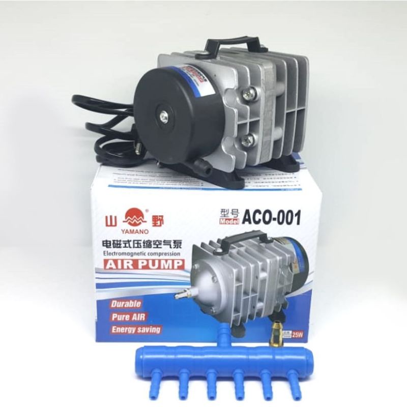 Pompa Udara Aerator Yamano ACO-001 Air Pump Aquarium ACO001 Oksigen Aerator kolam hidroponik