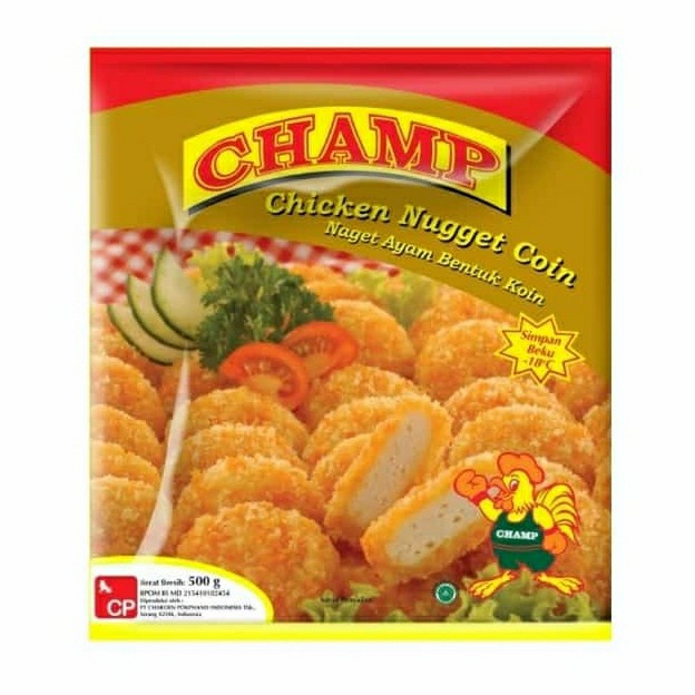 

CHAMP CHICKEN NUGGET COIN 500 GR