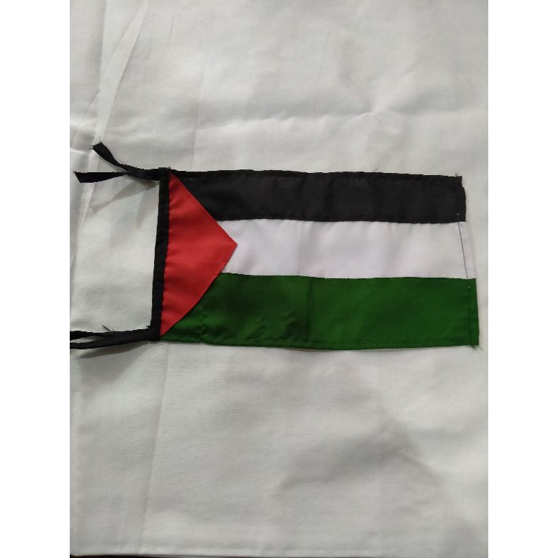 bendera palestina MOTOR MOBIL kecil kain ukuran 25 cm x 15 cm