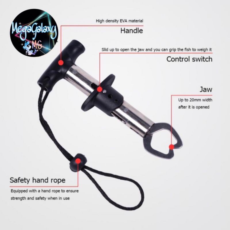 Tang Penjepit Bibir Ikan Bahan Stainless Steel Multifungsi Gripper