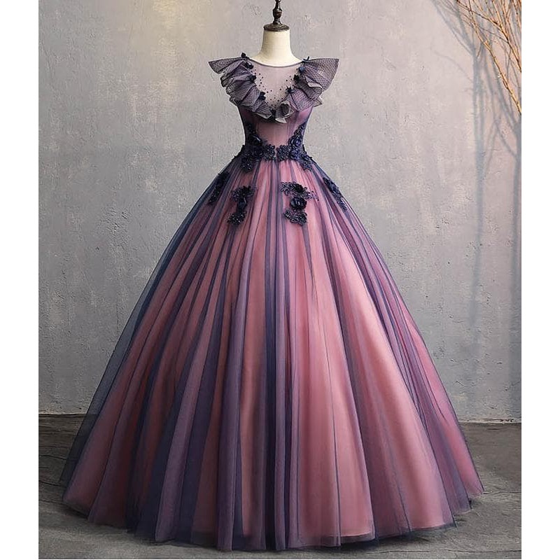 Gaun Pengantin 0841118 Ungu Wedding Gown