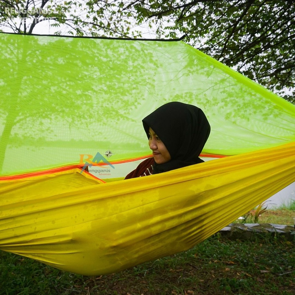 Hammock Kelambu Anti Nyamuk Ayunan Single Hammok Piknik