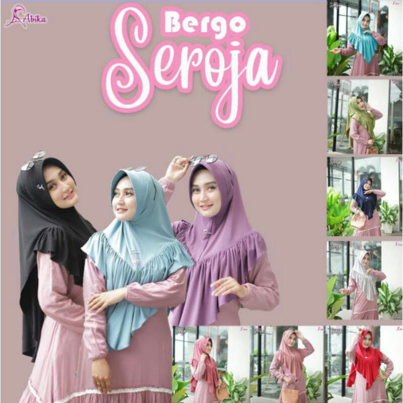 Bergo Seroja by Abika (jilbab /hijab instan)