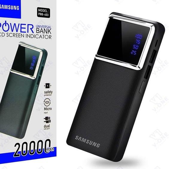 ○ PB POWERBANK POWER BANK SAMSUNG MURAH KAPASITAS 20000 mAh PBB 403 ❂
