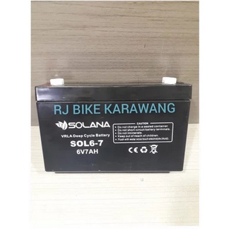 BATTERY/ACCU SOLANA 6V7AH VRLA C2 AKI UNTUK MOBILAN DAN MOTORAN ANAK