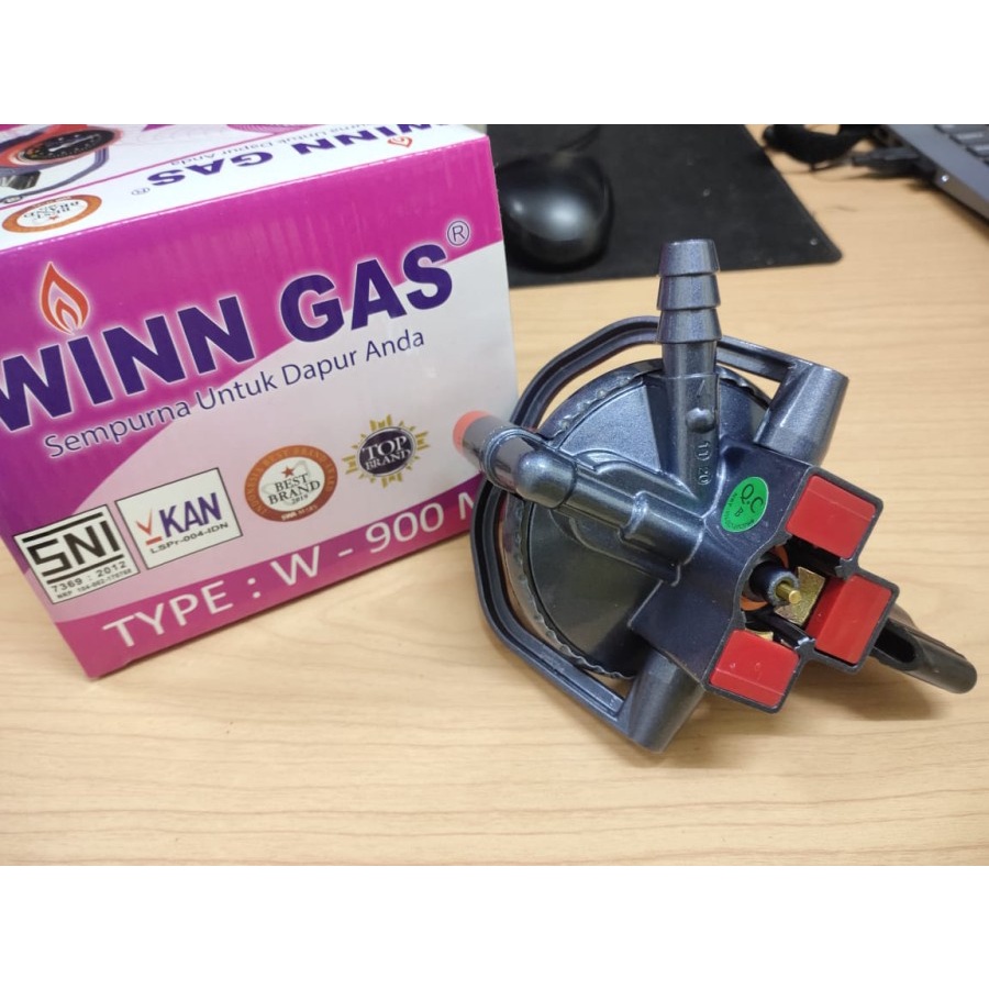 KEPALA GAS WINN GAS W.900-M DOUBLE LOCK REGULATOR KOMPOR GAS PENGUNCI GANDA BERKUALITAS/KEPALA SAJA BERKUALITAS