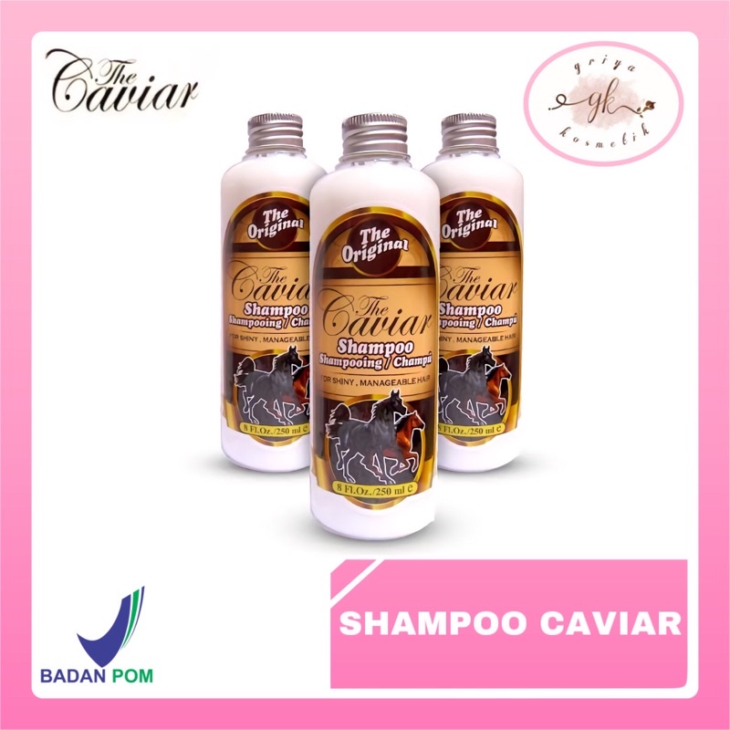 ✨GRIYA✨ Shampo Caviar Penebal Rambut | Shampoo Kuda Pemanjang Rambut Pria Wanita | Sampo Rambut Ront