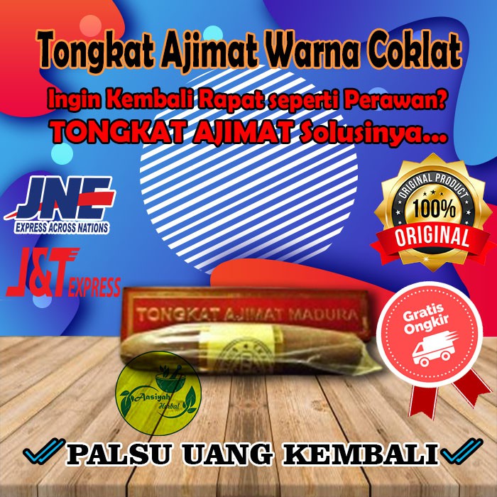 TONGKAT MADURA WARNA COKLAT ASLI KEWANITAAN ORIGINAL / RAMUAN MADURA