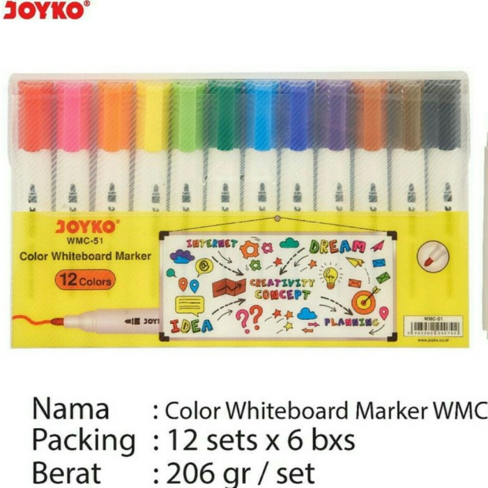 

Cantik Spidol White Board Warna Warni Joyko Wmc 51 Hot Sale