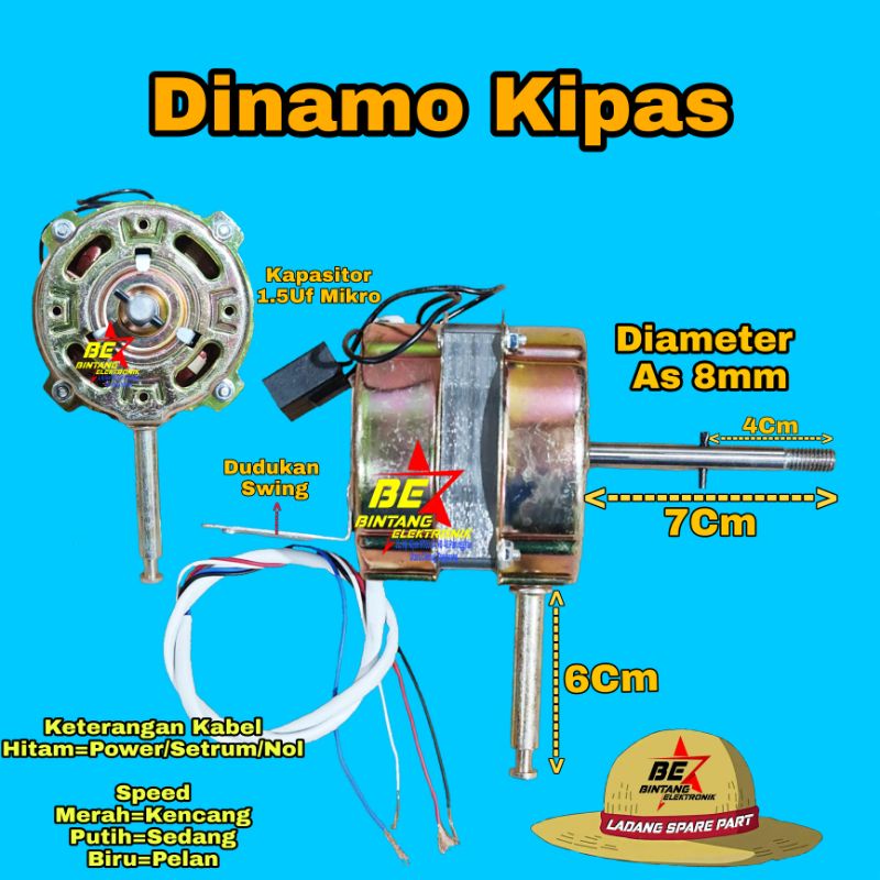 DINAMO KIPAS ANGIN DINDING SANEX MESIN KIPAS WALLFAN MOTOR WALL FAN SOGO 16&quot;