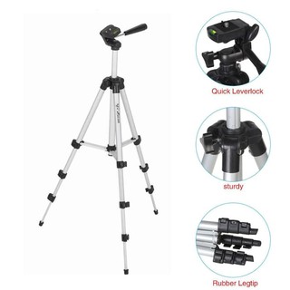 Tripod Kamera DSLR 4-section + Sarung + Waterpass Termurah