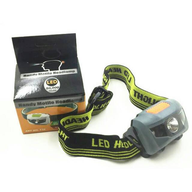 Senter Kepala Headlamp LED Multifunction Outdoor 3W - GD63 - Black