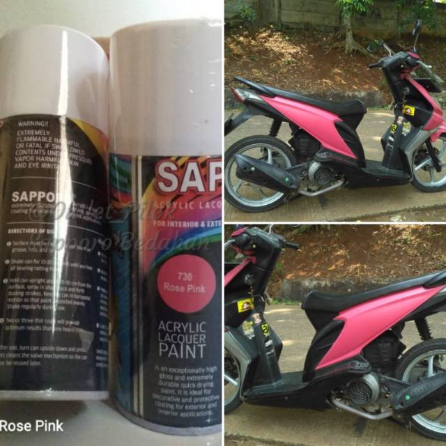 Cat Semprot Sapporo 730 Rose Pink 300 ml / Sapporo Spray / Sapporo Merah Muda 730