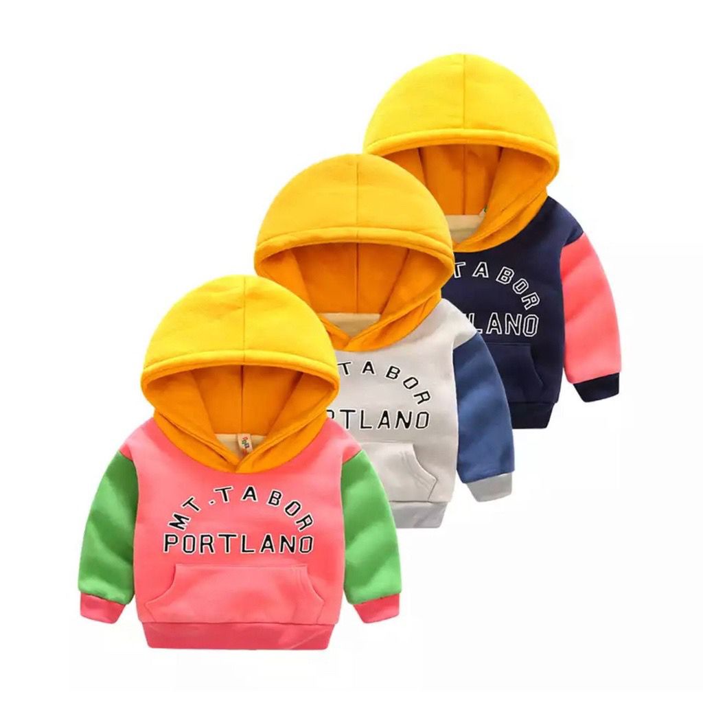 ATASAN HOODIE PORTLAND TERBARU / ATASAN ANAK PEREMPUAN DAN LAKI LAKI 1-5TAHUN