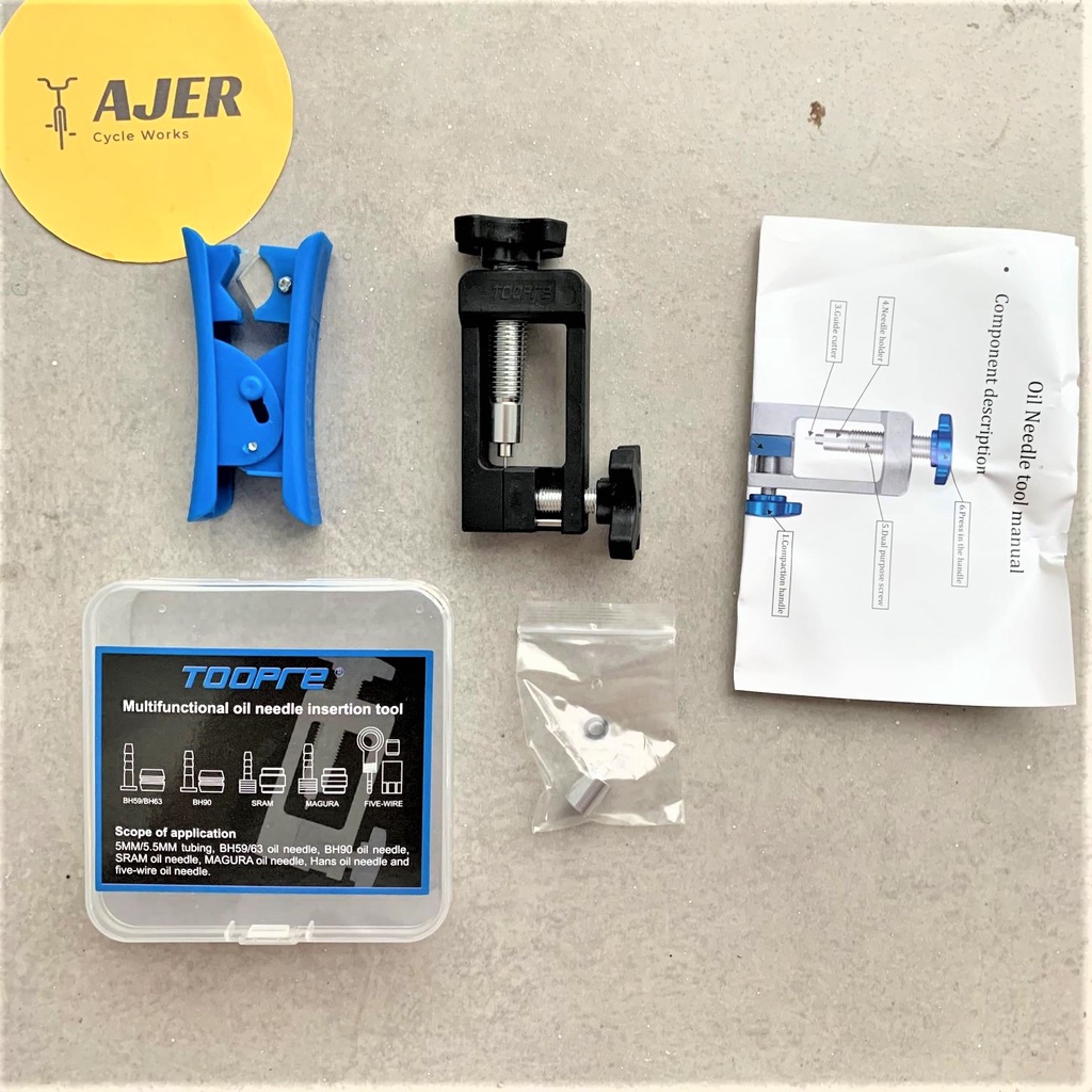 Alat pasang Olive connector Rem sepeda hidrolik jarum needle press kabel selang hydraulic disc brake tool