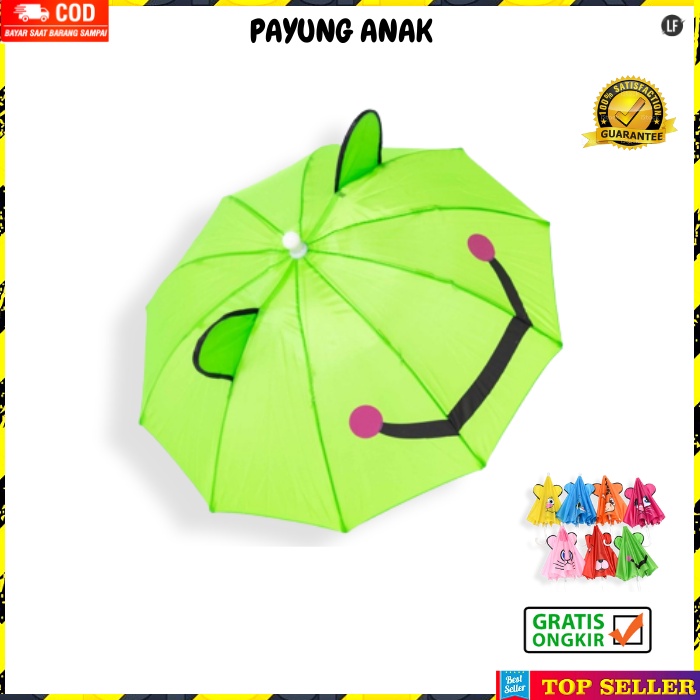 PAYUNG ANAK KARAKTER KUCING LUCU KOREA PEREMPUAN UMBRELLA KIDS LAKI LAKI  MOTIF UNIK IMPORT  A2