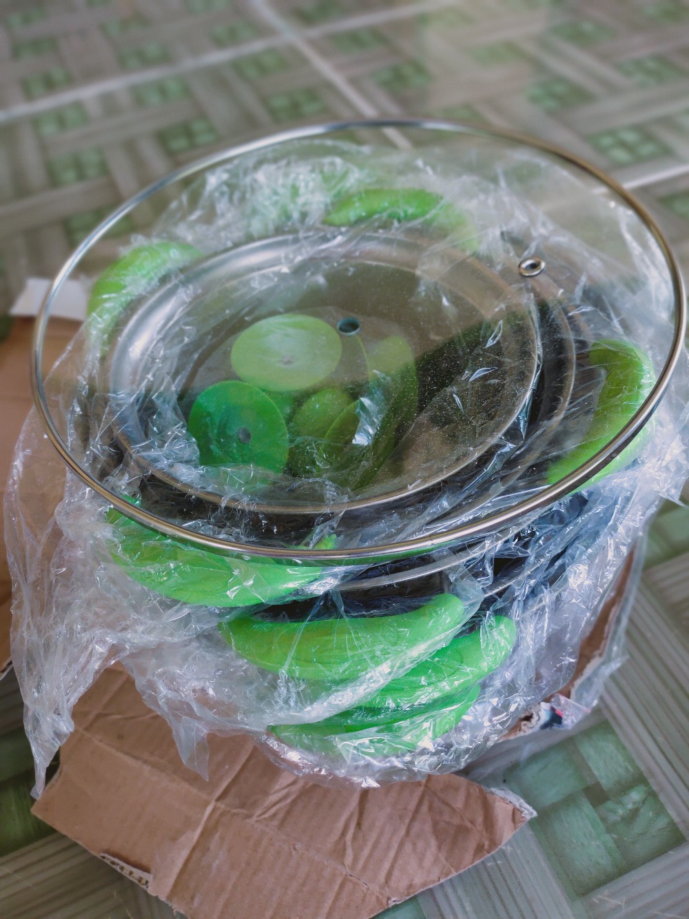 Panci Set 5 Susun Tutup Kaca / Panci Susun Tutup Kaca