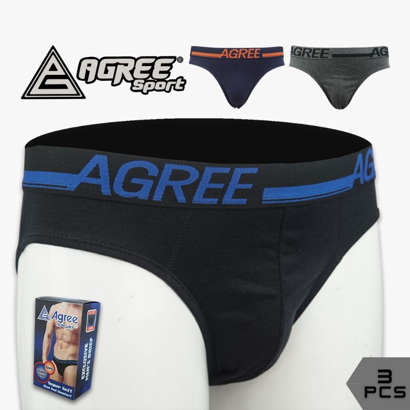 Celana Dalam Pria Agree Sport  2323 | 2325 EXCLUSIVE Isi 3pcs