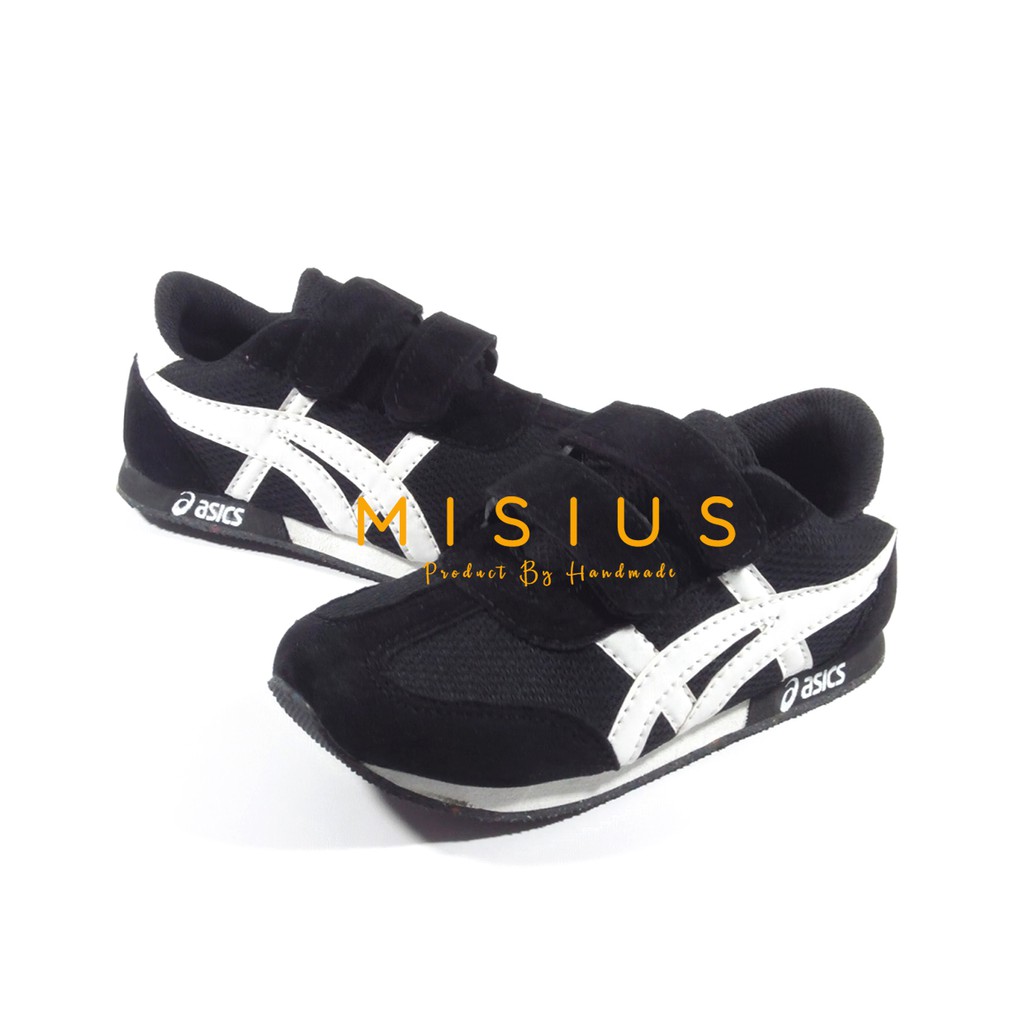 Sepatu Sneakers Anak PANTHER FULL BLACK Usia 4 5 6 7 Model Motif Terkini