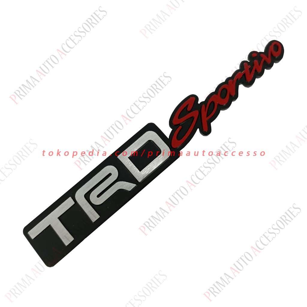 Logo Emblem Mobil Stainless Steel TRD Sportivo