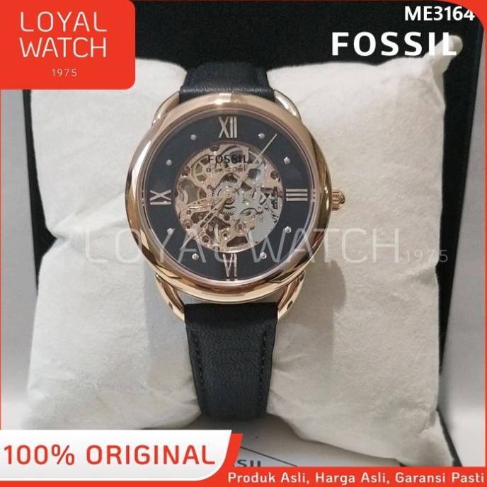 Jam Tangan FOSSIL ORIGINAL WANITA ME3164 ROSEGOLD HITAM