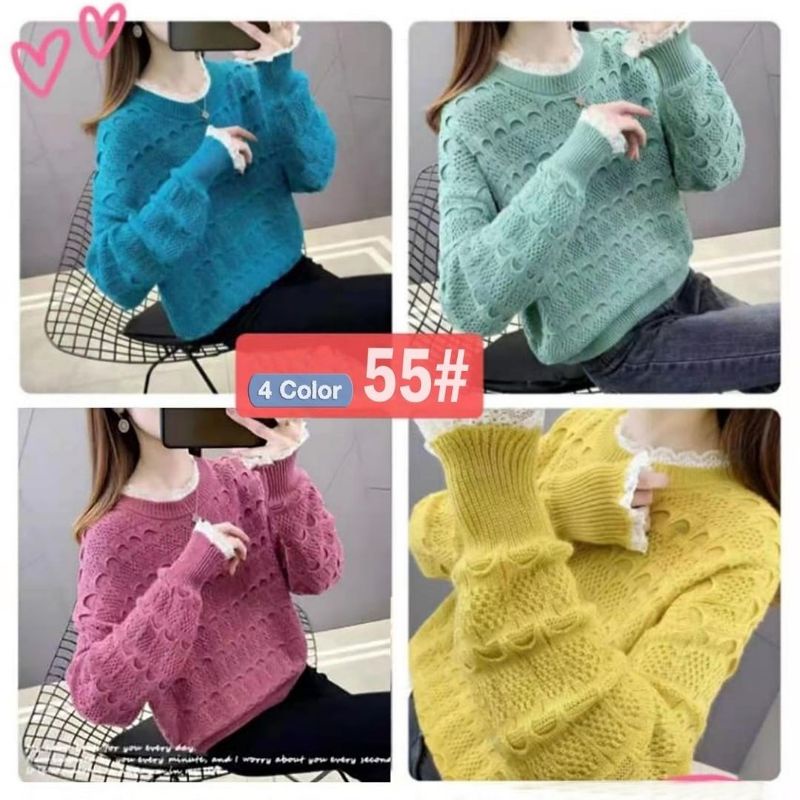 JC88 - (SALE) Nancy Blouse Rajut - Random