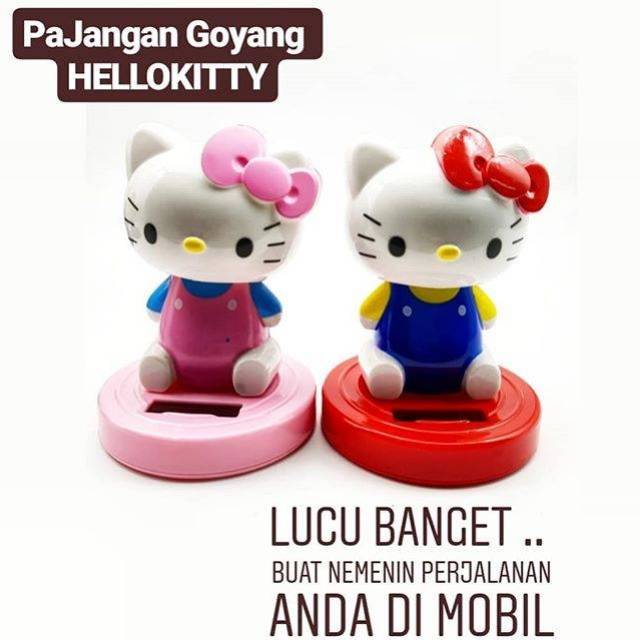 Pajangan solarin hellokitty goyang goyang