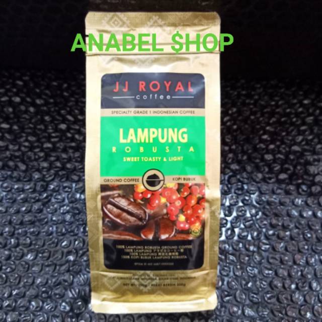 

JJ Royal Coffee Lampung Robusta Ground Kopi Bubuk 200 gr