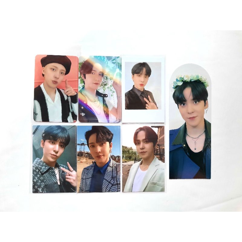 ATEEZ YUNHO Everline Beret, KStore Holo, POB Subk, OFFICIAL PHOTOCARD