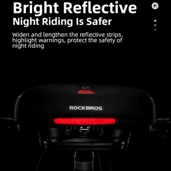 Rockbros Sadel Sepeda Lipat MTB Saddle Sepeda Soft Empuk Nyaman