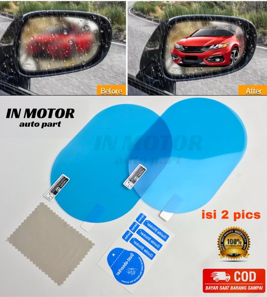 Stiker anti air kaca spion avanza xenia agya ayala sigra calya mobil kaca film anti embun kaca spion